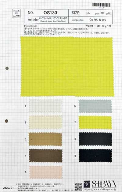 OS130 Cupro/Nylon durchscheinendes Fibril-Finish