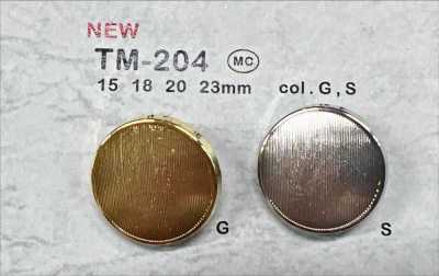TM-204 Metallknopf, Steg, mit Rand
