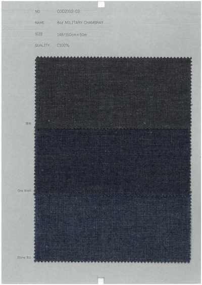 8 oz Militär-Chambray
