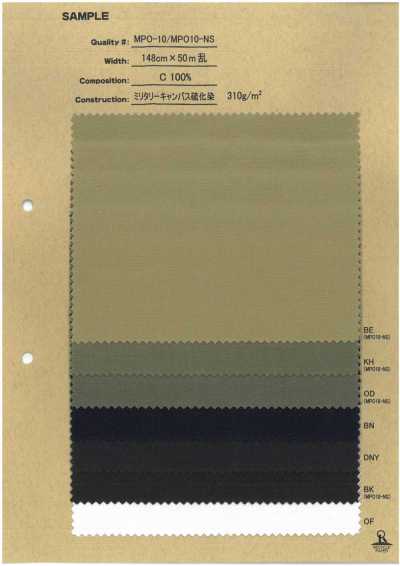 MPO-10 Schwefelgefärbter Militär-Canvas