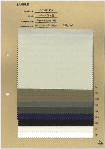 OGHB1909 Bio-Baumwoll-Fischgrat / unbehandelt