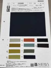 OS500 Vintage Heve Nylon-Twill Mit Wasserabweisender Ausrüstung[Textilgewebe] SHIBAYA Sub-Foto