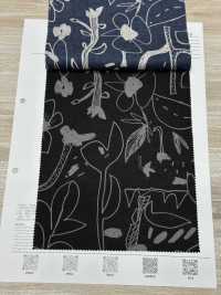 7025-1610-10 60 Rasen-Doodle-Blumen[Textilgewebe] HOKKOH Sub-Foto