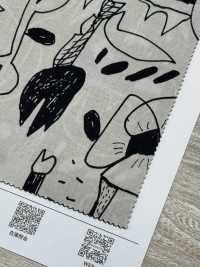 7025-1610-10 60 Rasen-Doodle-Blumen[Textilgewebe] HOKKOH Sub-Foto