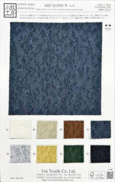 KKF3310FSV-W-D3Y 30d Leinenähnlicher Stretch-Jacquard Breitware