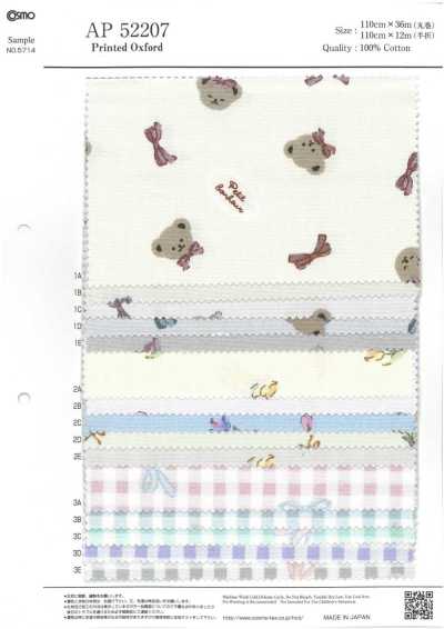 AP52207-DR Bedruckter Oxford (halb gefaltet)