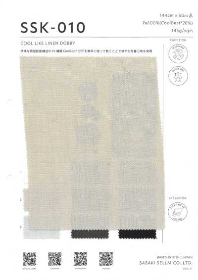 SSK-010 Cool-Like Leinen-Dobby