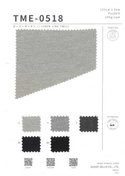 TME-0518 Over The Linen // Leinenähnlicher Twill