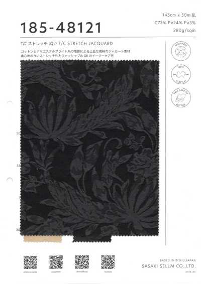 185-48121 T/C-Stretch-Jacquard