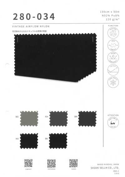 280-034 Vintage-Luftstrom-Nylon