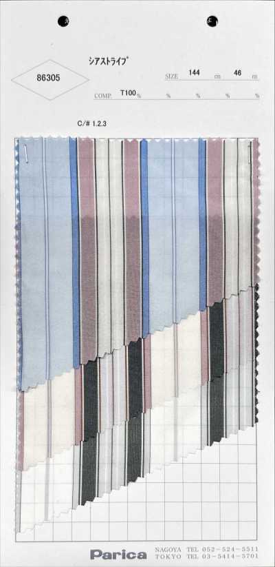 86305 Transparenter Streifen