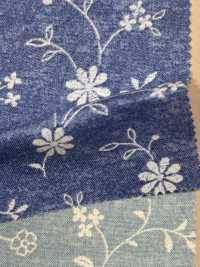 850529 Loomstate Blaue Gartenspitze Blume[Textilgewebe] VANCET Sub-Foto