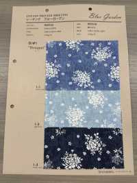 850529 Loomstate Blaue Gartenspitze Blume[Textilgewebe] VANCET Sub-Foto