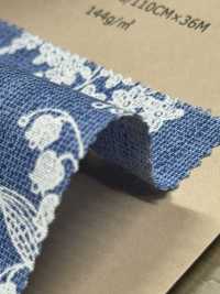 850530 Loomstate Blue Garden Maiglöckchen[Textilgewebe] VANCET Sub-Foto