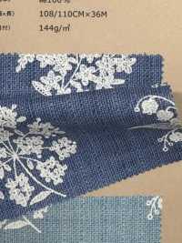 850530 Loomstate Blue Garden Maiglöckchen[Textilgewebe] VANCET Sub-Foto