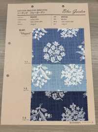 850530 Loomstate Blue Garden Maiglöckchen[Textilgewebe] VANCET Sub-Foto