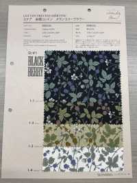 850531 SEVENBERRY® Lawn Ungebleichte Baumwolle Melancholy Flower Brombeere[Textilgewebe] VANCET Sub-Foto