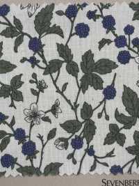 850531 SEVENBERRY® Lawn Ungebleichte Baumwolle Melancholy Flower Brombeere[Textilgewebe] VANCET Sub-Foto