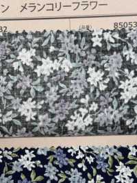 850532 Batist, Ungebleichte Baumwolle, Melancholieblume, Daphne/Daphne[Textilgewebe] VANCET Sub-Foto