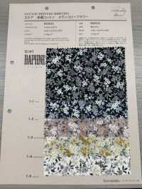 850532 Batist, Ungebleichte Baumwolle, Melancholieblume, Daphne/Daphne[Textilgewebe] VANCET Sub-Foto