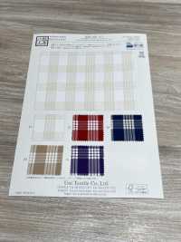 KYC421-D1 T/C Garngefärbtes Paraca Check Gold Care[Textilgewebe] Uni Textile(Komon Studio) Sub-Foto