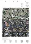 7026-630-3 60er Typewriter-Stoff mit geometrischem Blumenmuster