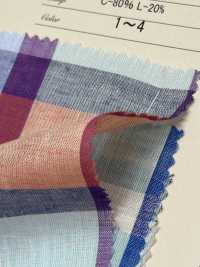 A-8174 Leinen-Check[Textilgewebe] ARINOBE Sub-Foto