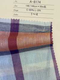 A-8174 Leinen-Check[Textilgewebe] ARINOBE Sub-Foto