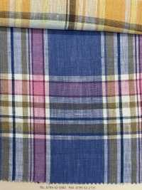 A-5108 100 % Leinen, Madras-Karo[Textilgewebe] ARINOBE Sub-Foto