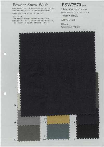 PSW7570 Leinen-Baumwoll-Canvas