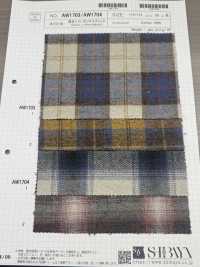 AW1704 Flanell-Karomuster Mit Verdrehtem Fischgrätenmuster[Textilgewebe] SHIBAYA Sub-Foto