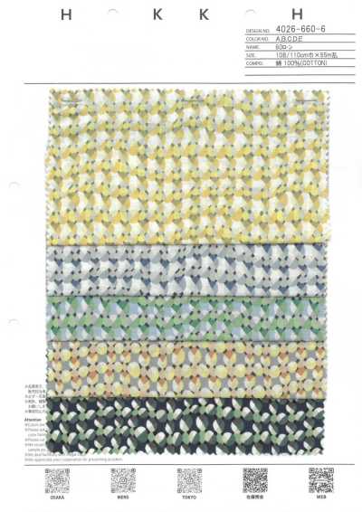 4026-660-6 60er Lawn mit geometrischem Muster