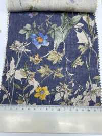 8026-780-1 100 % Leinen Aquarell Blumen[Textilgewebe] HOKKOH Sub-Foto