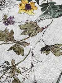 8026-780-1 100 % Leinen Aquarell Blumen[Textilgewebe] HOKKOH Sub-Foto