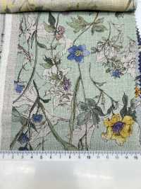 8026-780-1 100 % Leinen Aquarell Blumen[Textilgewebe] HOKKOH Sub-Foto