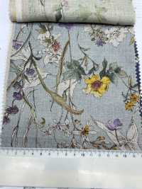 8026-780-1 100 % Leinen Aquarell Blumen[Textilgewebe] HOKKOH Sub-Foto