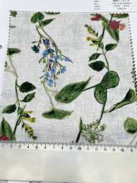 8026-790-2 Leinenwebstuhl Mit Handgemalten Blumen[Textilgewebe] HOKKOH Sub-Foto