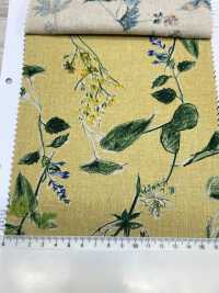 8026-790-2 Leinenwebstuhl Mit Handgemalten Blumen[Textilgewebe] HOKKOH Sub-Foto