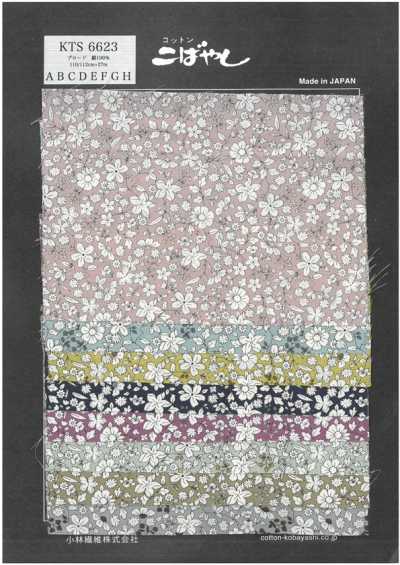 KTS6623 Blumenprint-Popeline