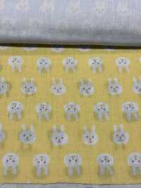 KTS3217 Doppelter Gaze-Kaninchen-Druck[Textilgewebe] Sub-Foto