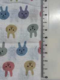 KTS3217 Doppelter Gaze-Kaninchen-Druck[Textilgewebe] Sub-Foto
