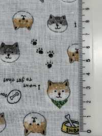 KTS6485 Doppelter Gaze-Shiba-Inu-Druck[Textilgewebe] Sub-Foto