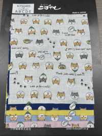 KTS6485 Doppelter Gaze-Shiba-Inu-Druck[Textilgewebe] Sub-Foto