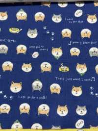 KTS6485 Doppelter Gaze-Shiba-Inu-Druck[Textilgewebe] Sub-Foto