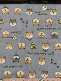 KTS6485 Doppelter Gaze-Shiba-Inu-Druck[Textilgewebe] Sub-Foto