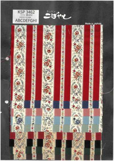KSP3462 Twill mit Blumenmuster