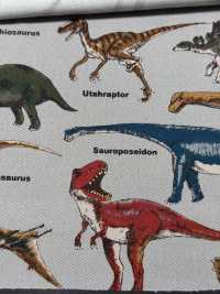 KTS6036 Twill-Dinosaurier-Print[Textilgewebe] Sub-Foto