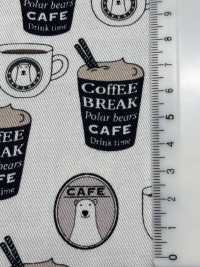 KTS7066 Twill Barista Bärendruck[Textilgewebe] Sub-Foto