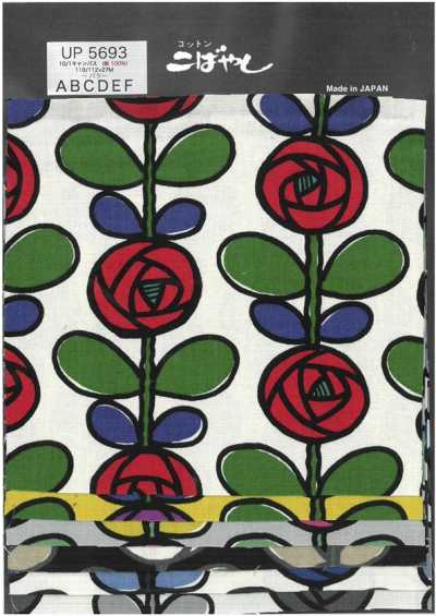 UP5693 10/1 Canvas mit Rosenprint