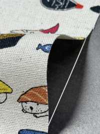 KTS6601 Leinen-Canvas Mit Sushi-Katzen-Print[Textilgewebe] Sub-Foto